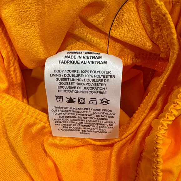 Nike Women's Vibrant Orange Dri Fit Shorts - Picture 4 of 5